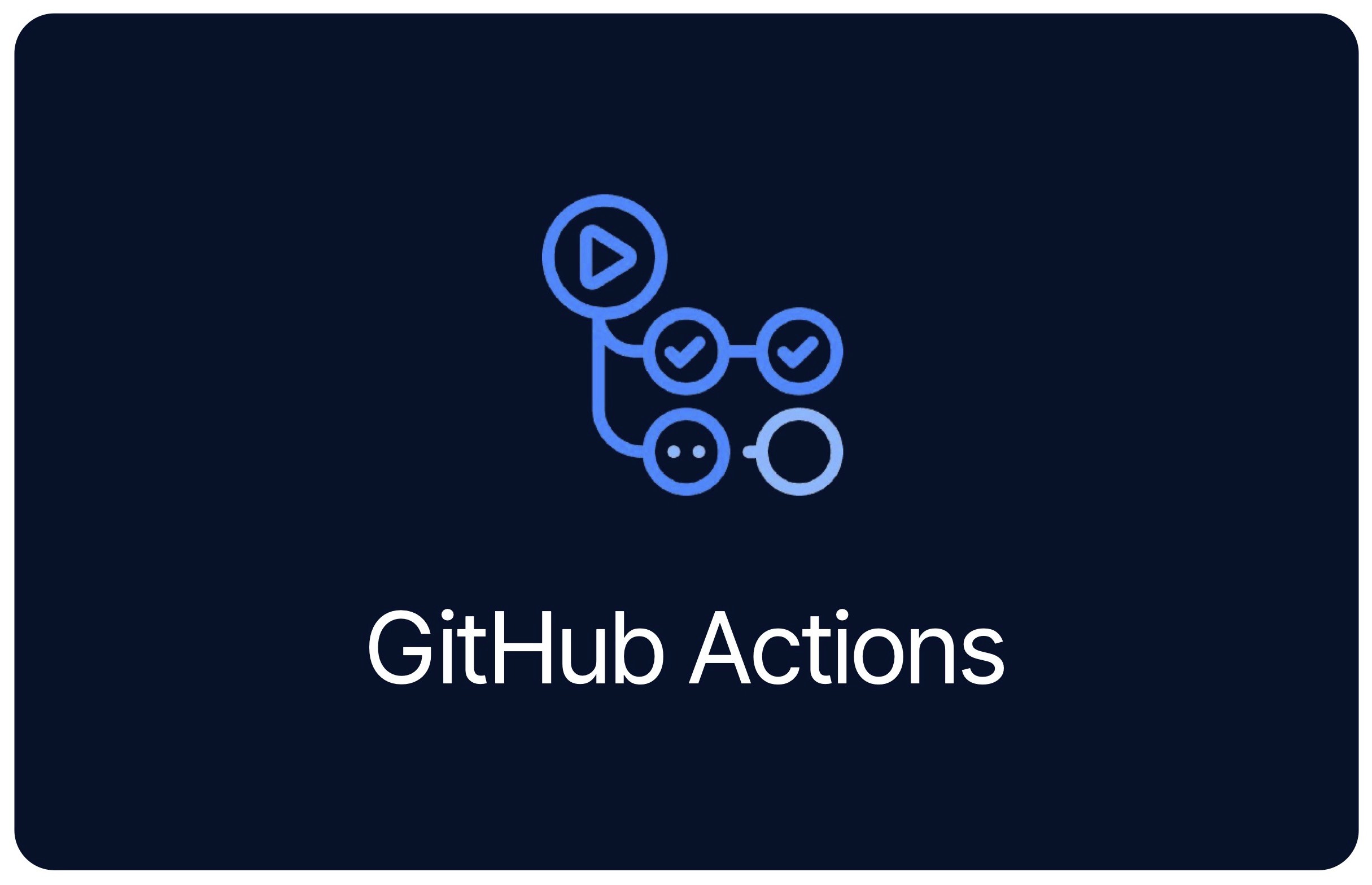 An image of GitHub actions